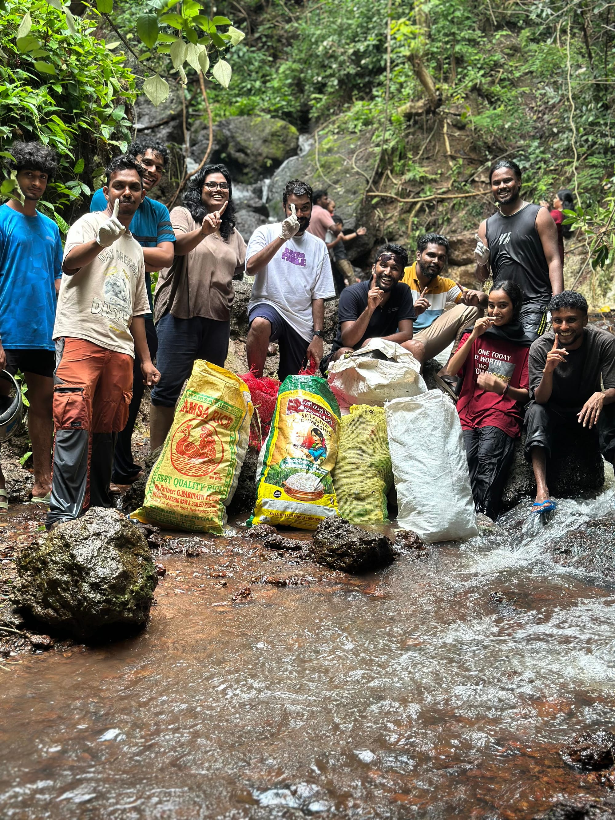 🌊 Restoring Nature, One Clean-Up at a Time: Akhil D Mahesh’s Community Action at Thonnippara Waterfalls